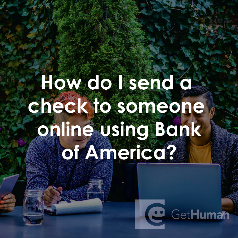 How Do I Send a Check to Someone Online Using Bank of America?