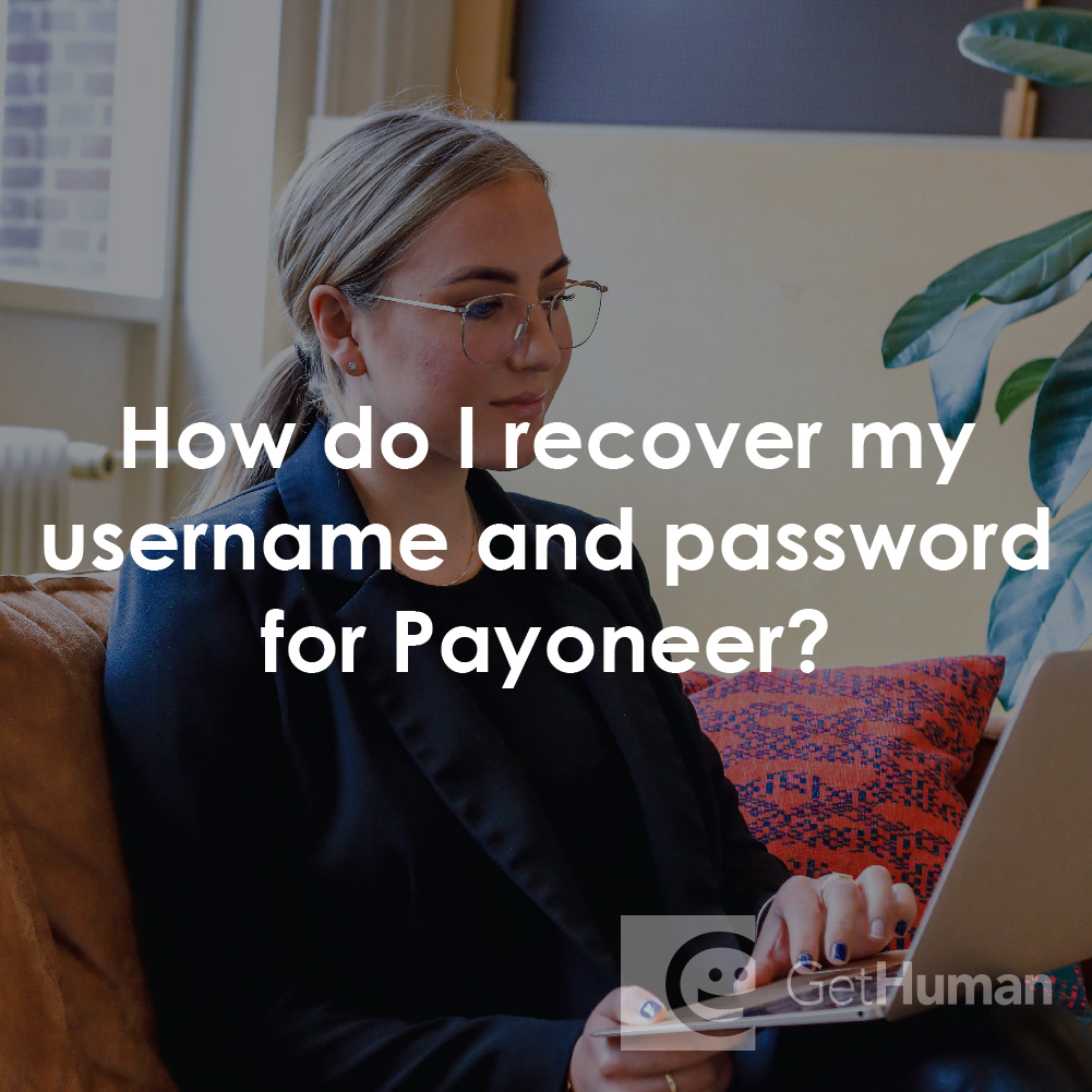 How Do I Recover My Username and Password for Payoneer?