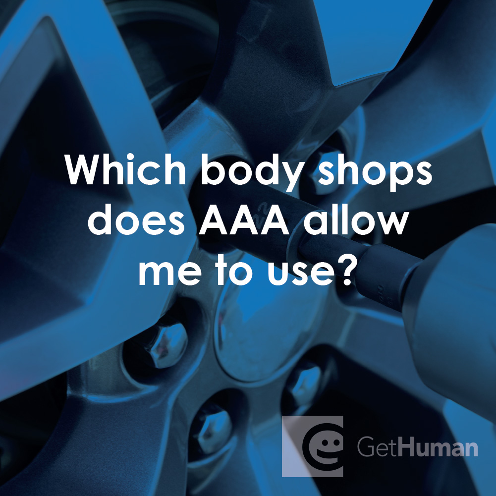 Which Body Shops Does AAA Allow Me to Use?