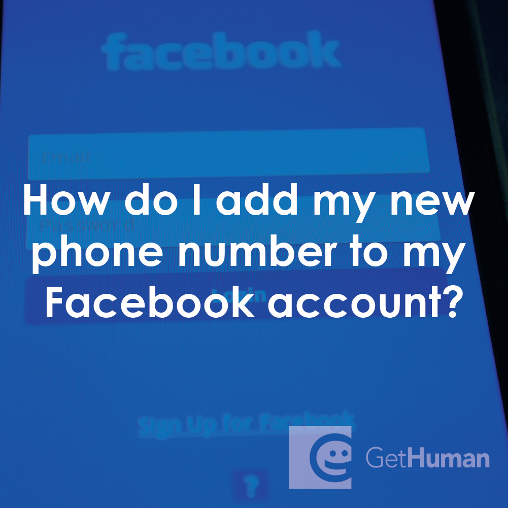 How Do I Add My New Phone Number to My Facebook Account?