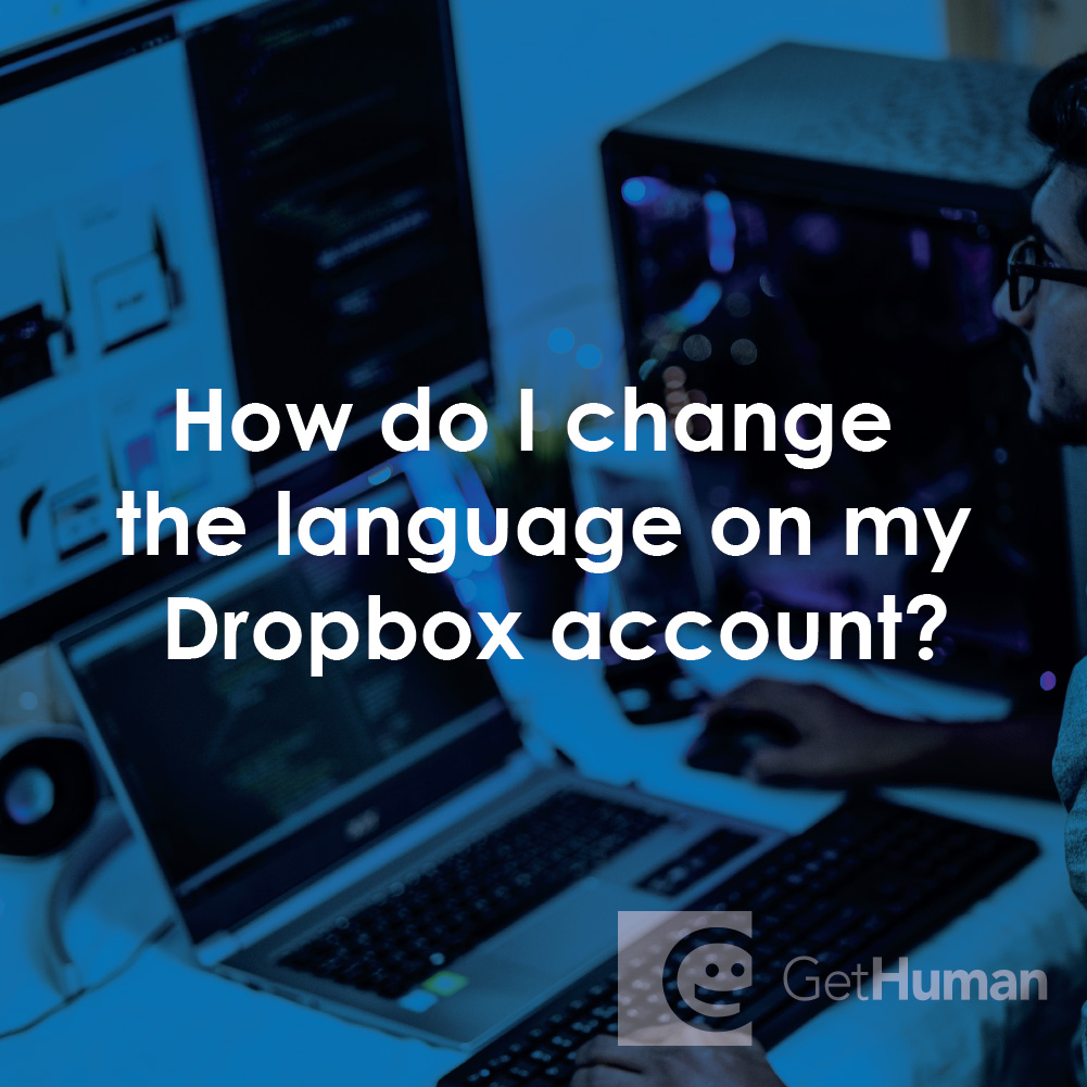 How Do I Change the Language on My Dropbox Account?