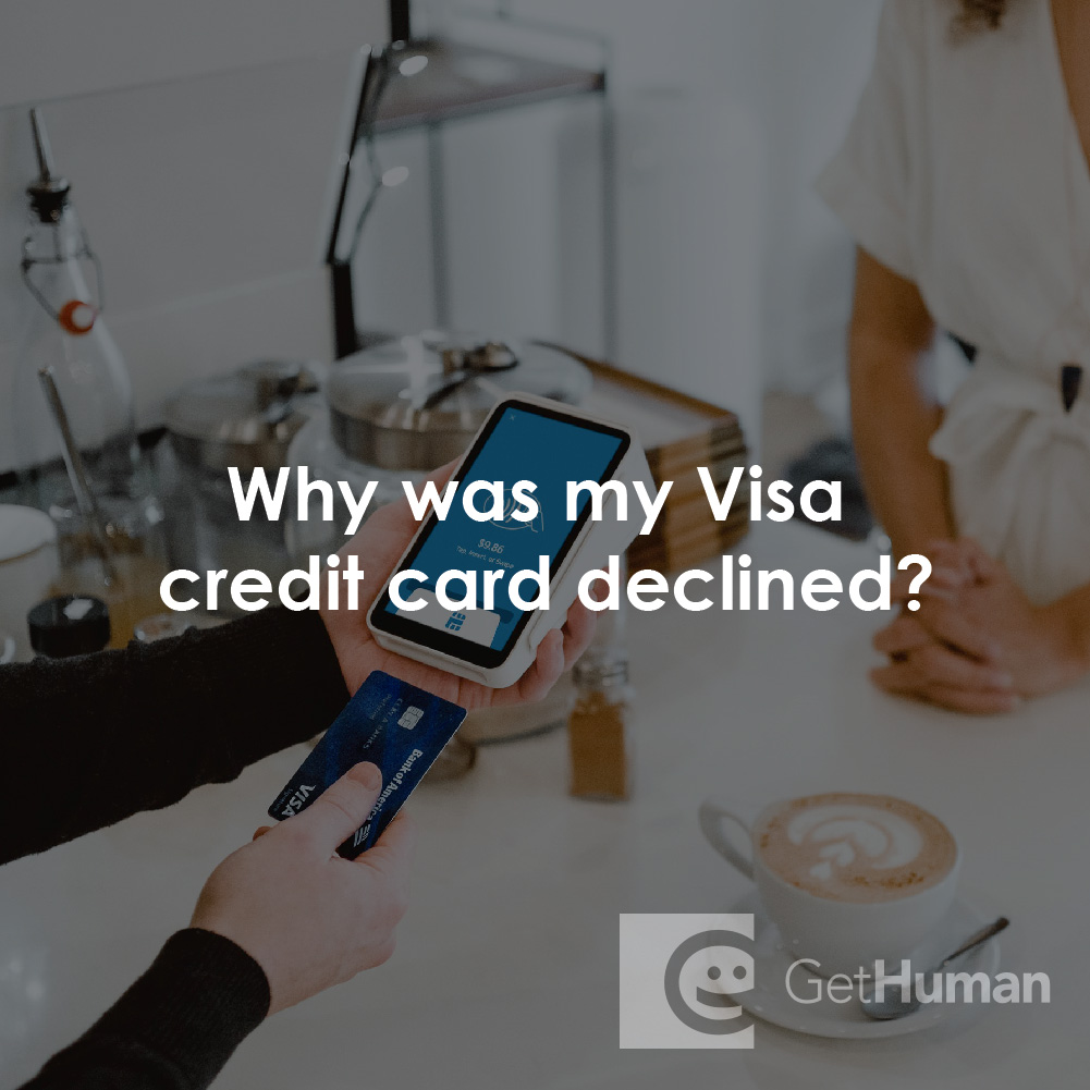 Why Was My Visa Credit Card Declined?