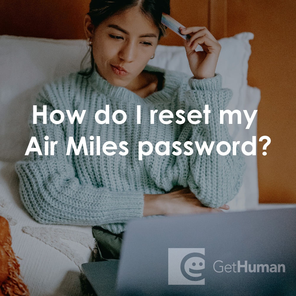 How Do I Reset My Air Miles Password?