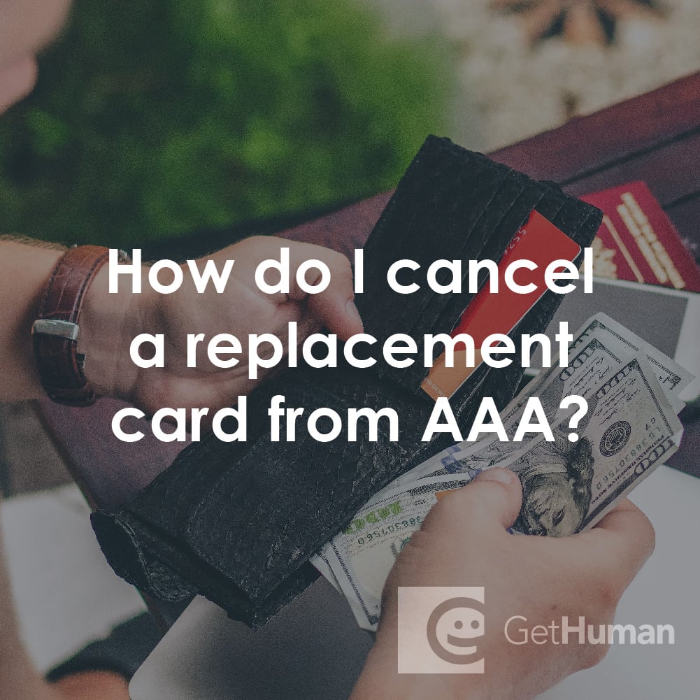 How Do I Cancel a Replacement Card from AAA?
