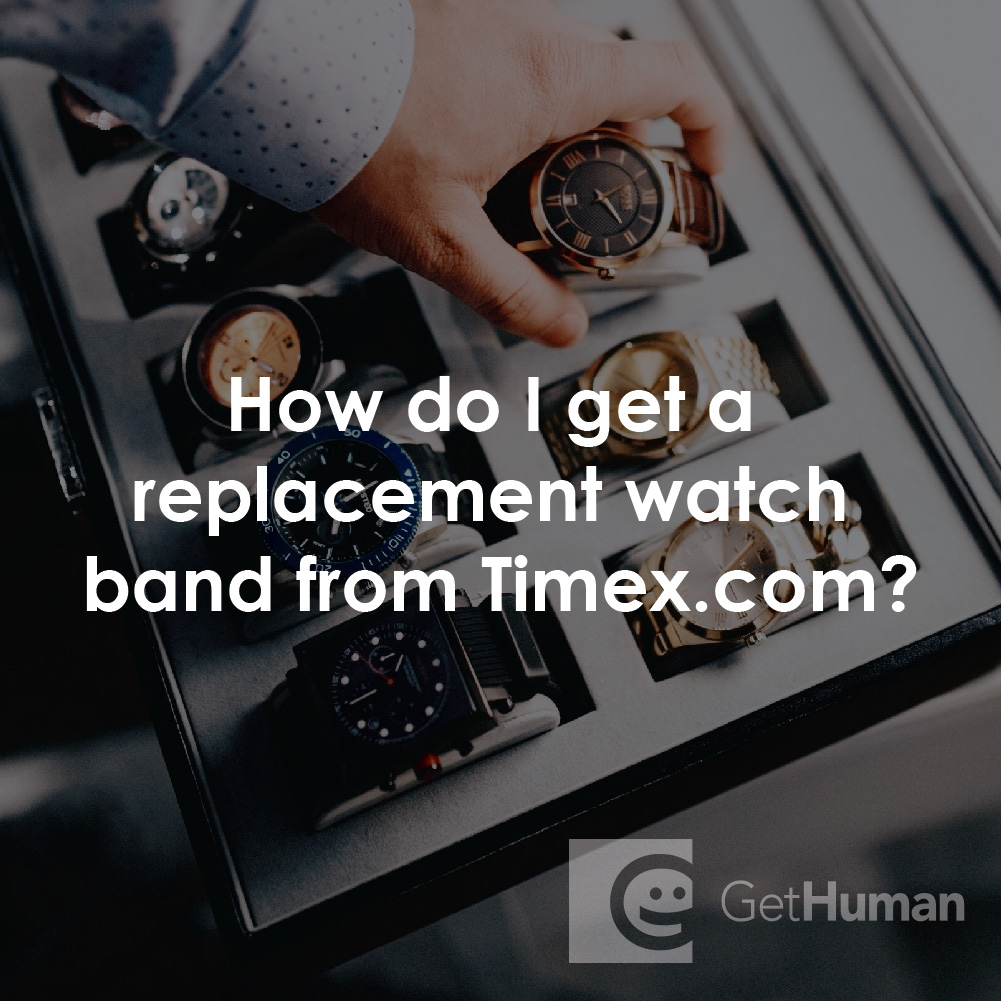 How Do I Get a Replacement Watch Band from Timex?