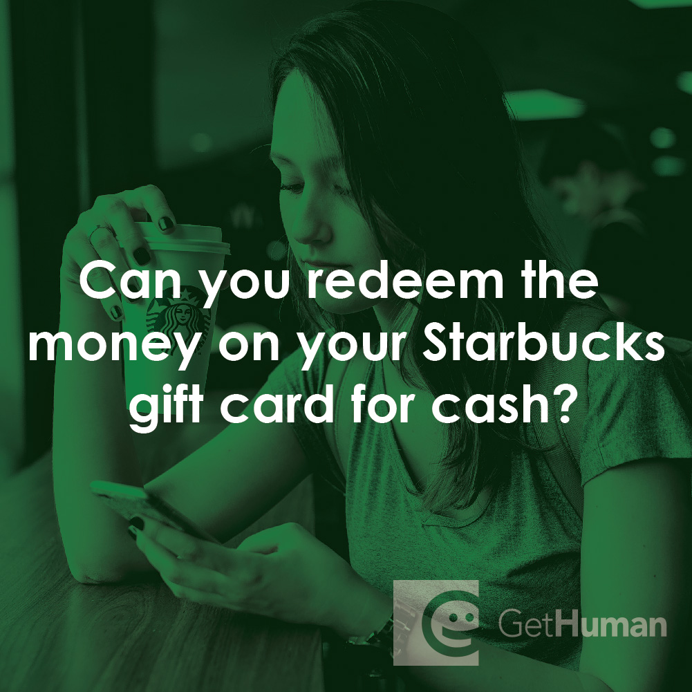 Can You Redeem the Money on Your Starbucks Gift Card for Cash?