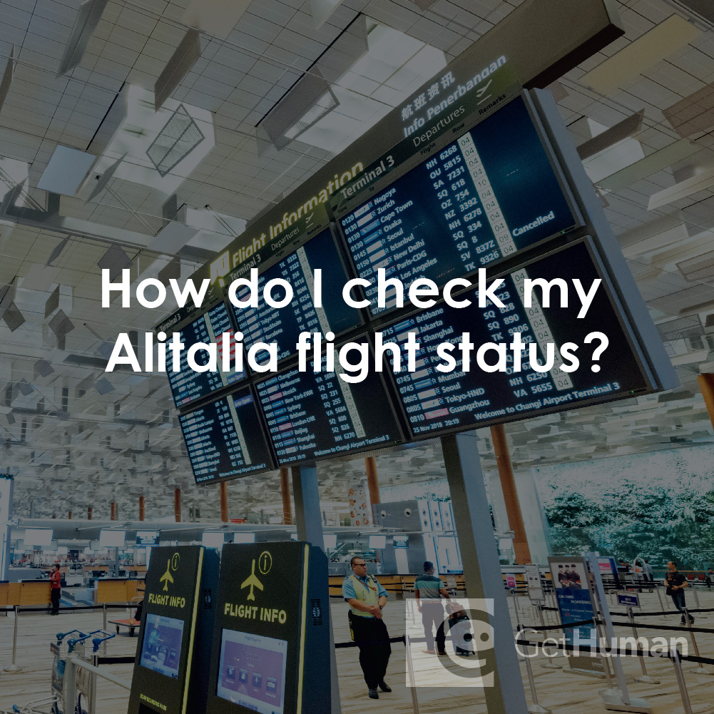 How Do I Check My Alitalia Flight Status?