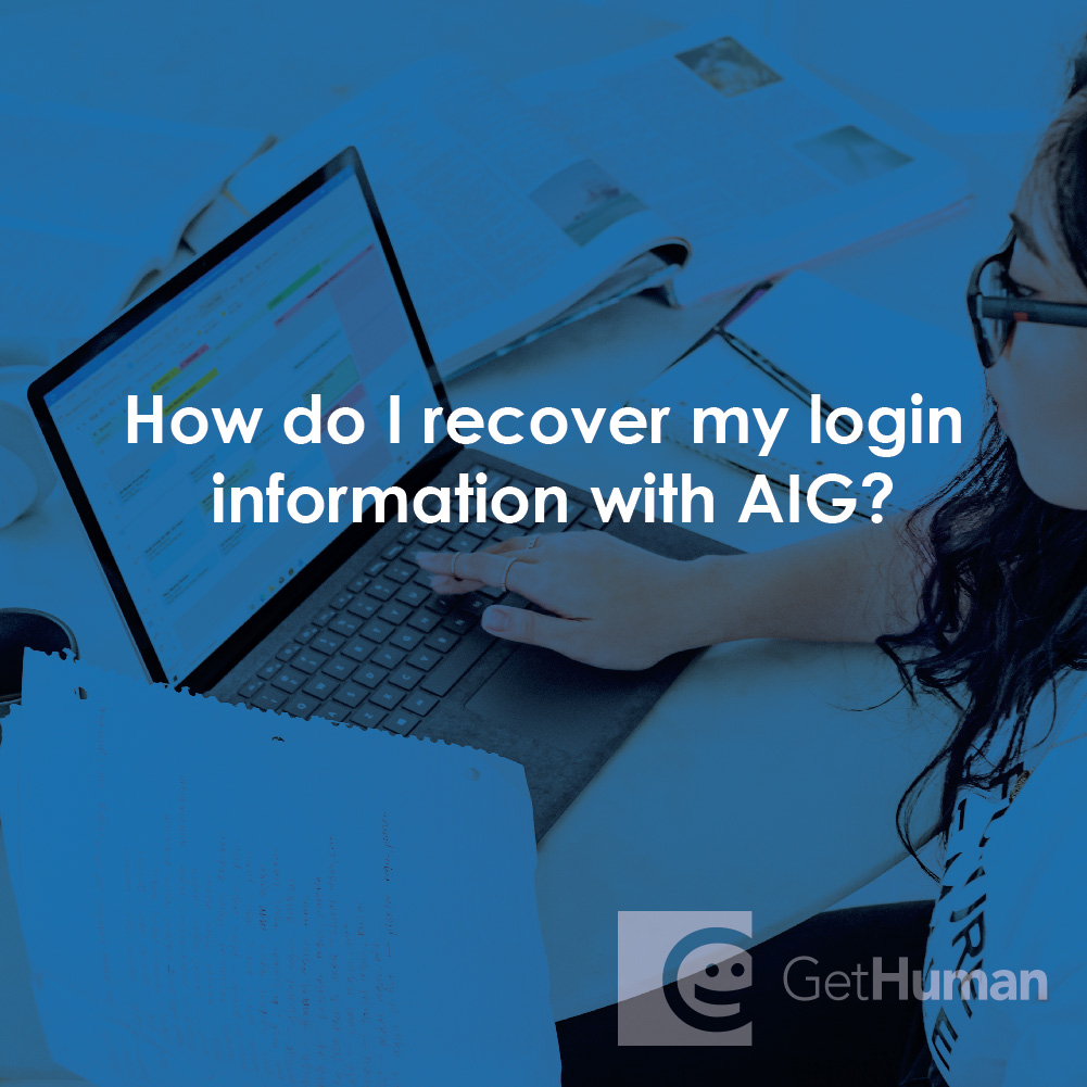 How Do I Recover My Login Information with AIG?