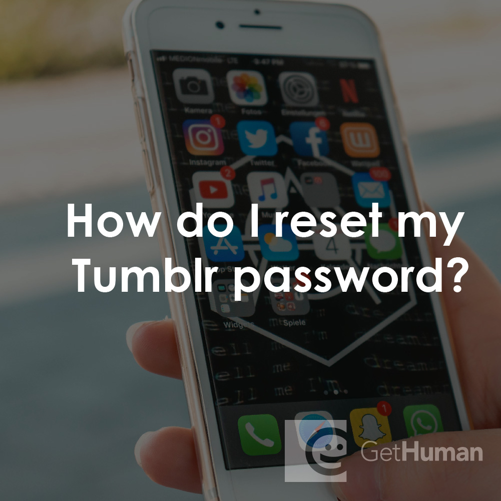 How Do I Reset My Tumblr Password?