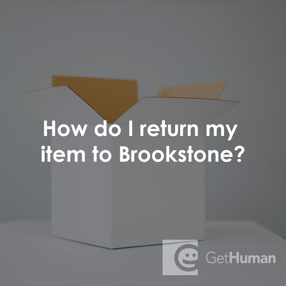 How Do I Return My Item to Brookstone?