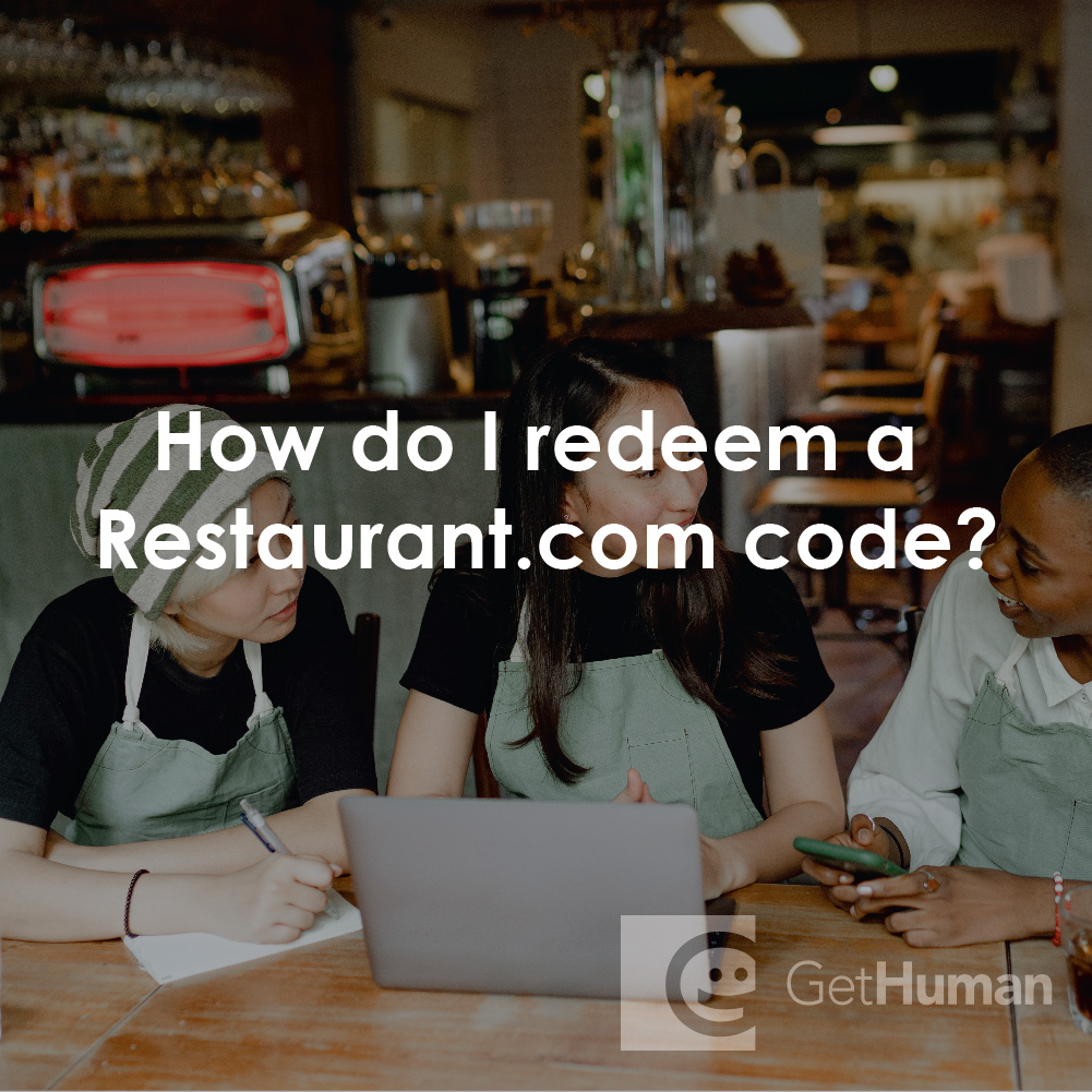 How Do I Redeem a Restaurant.com Code?
