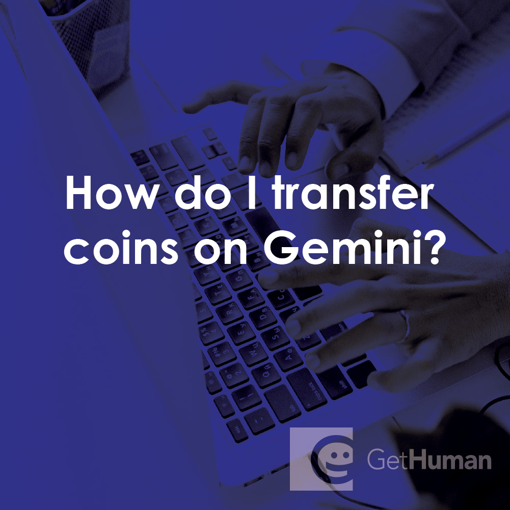 How Do I Transfer Coins on Gemini?
