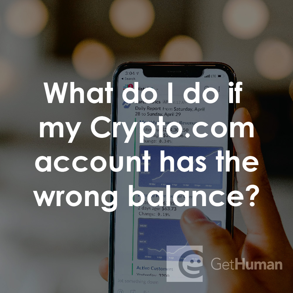 What Do I Do If My Crypto.com Account Has the Wrong Balance?