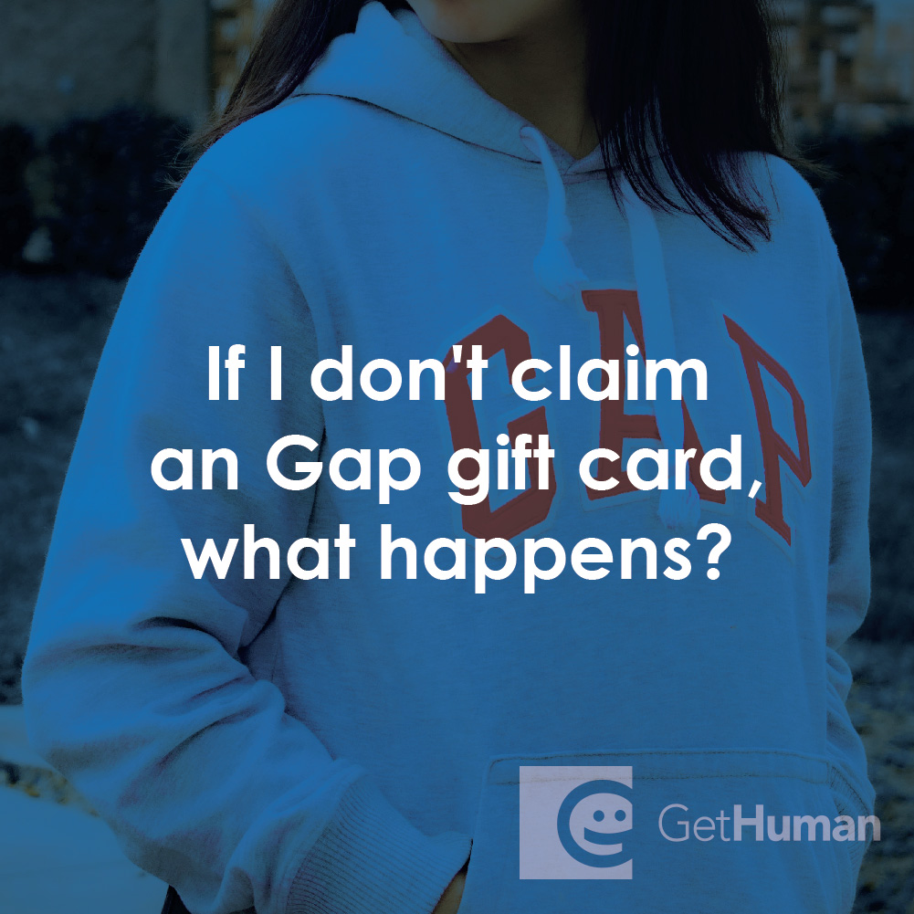 If I Don't Claim a Gap Gift Card, What Happens?
