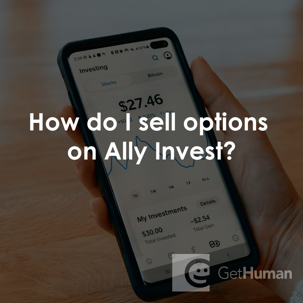 How Do I Sell Options on Ally Invest?