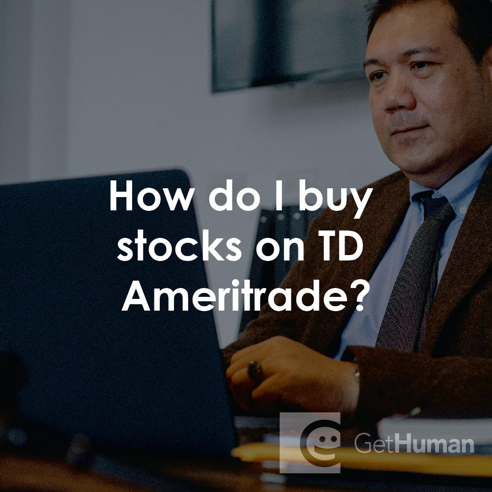 How Do I Buy Stocks on TD Ameritrade?