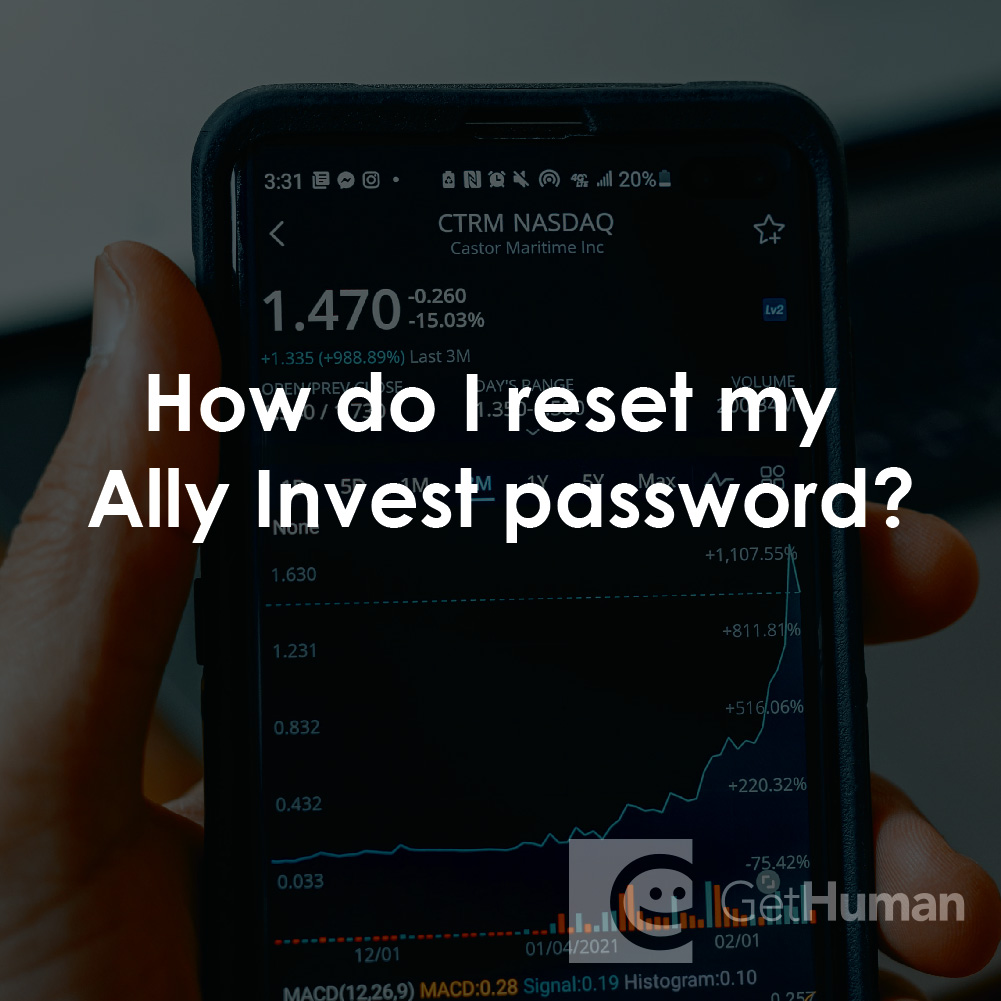 How Do I Reset My Ally Invest Password?