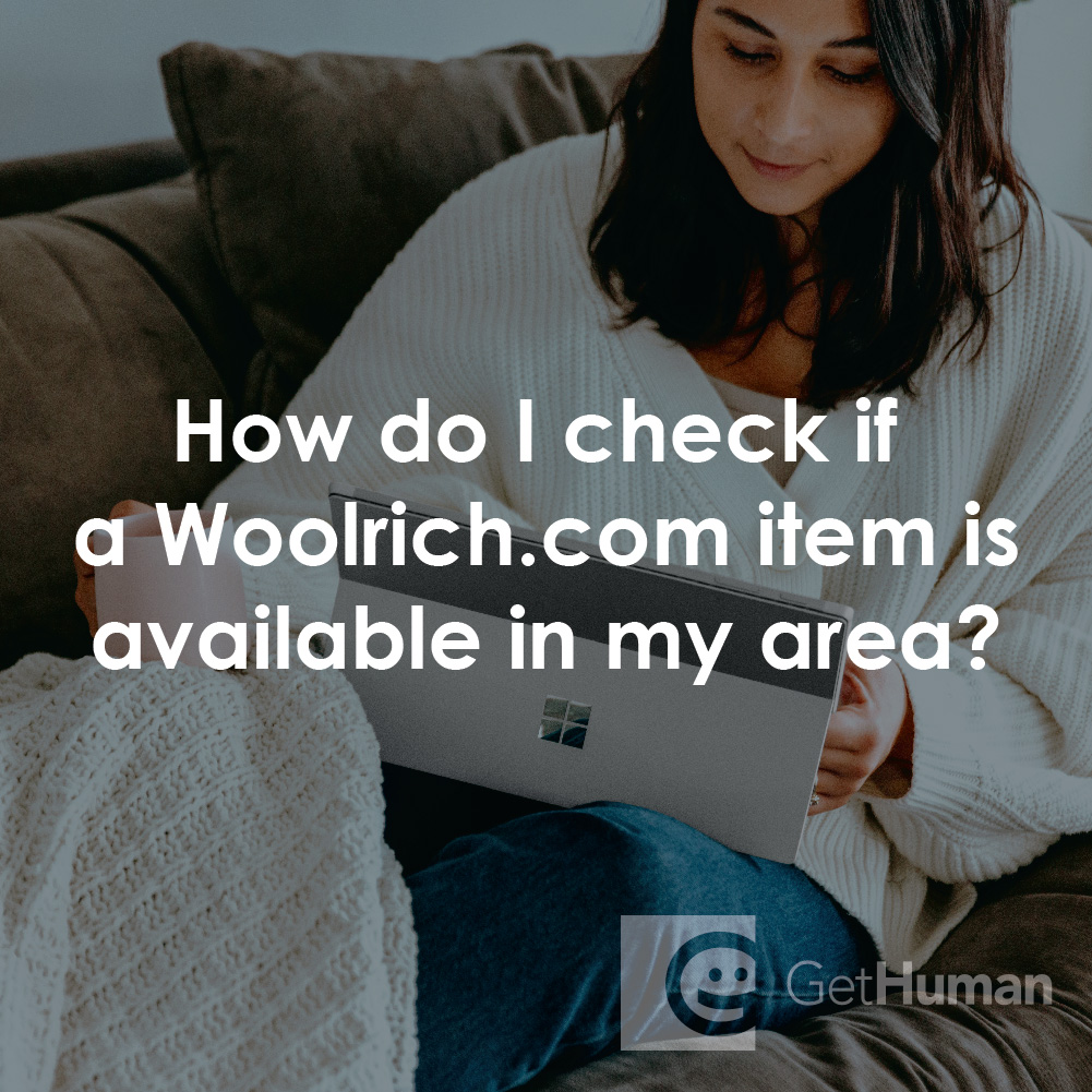How Do I Check If a Woolrich Item Is Available in My Area?