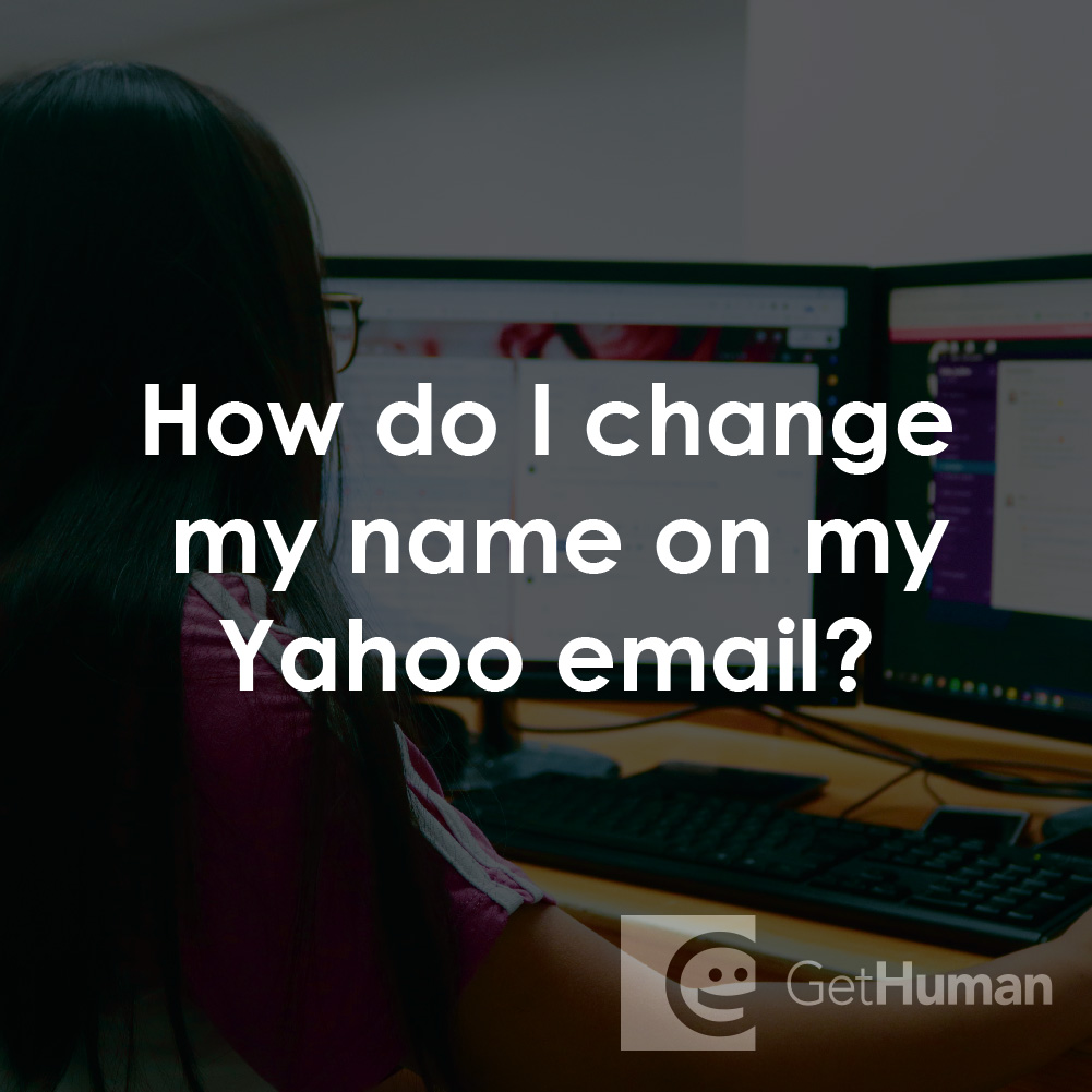 How Do I Change My Name on My Yahoo Email?