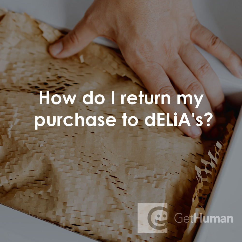 How Do I Return My Purchase to Delia's?