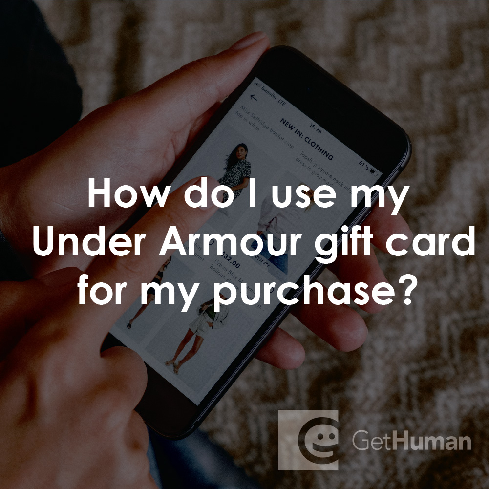 How Do I Use My Under Armour Gift Card for My Purchase?
