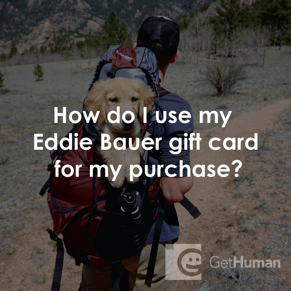 How Do I Use My Eddie Bauer Gift Card for My Purchase?