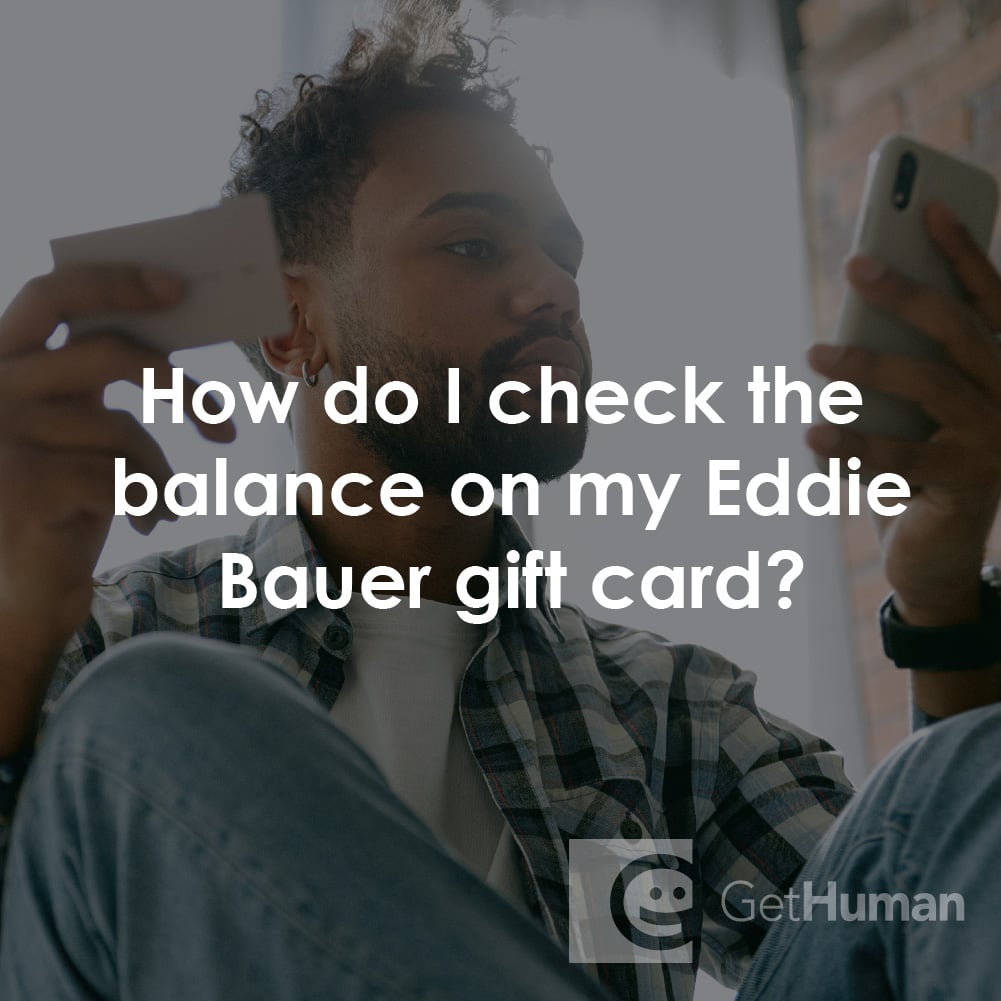 How Do I Check the Balance on My Eddie Bauer Gift Card?