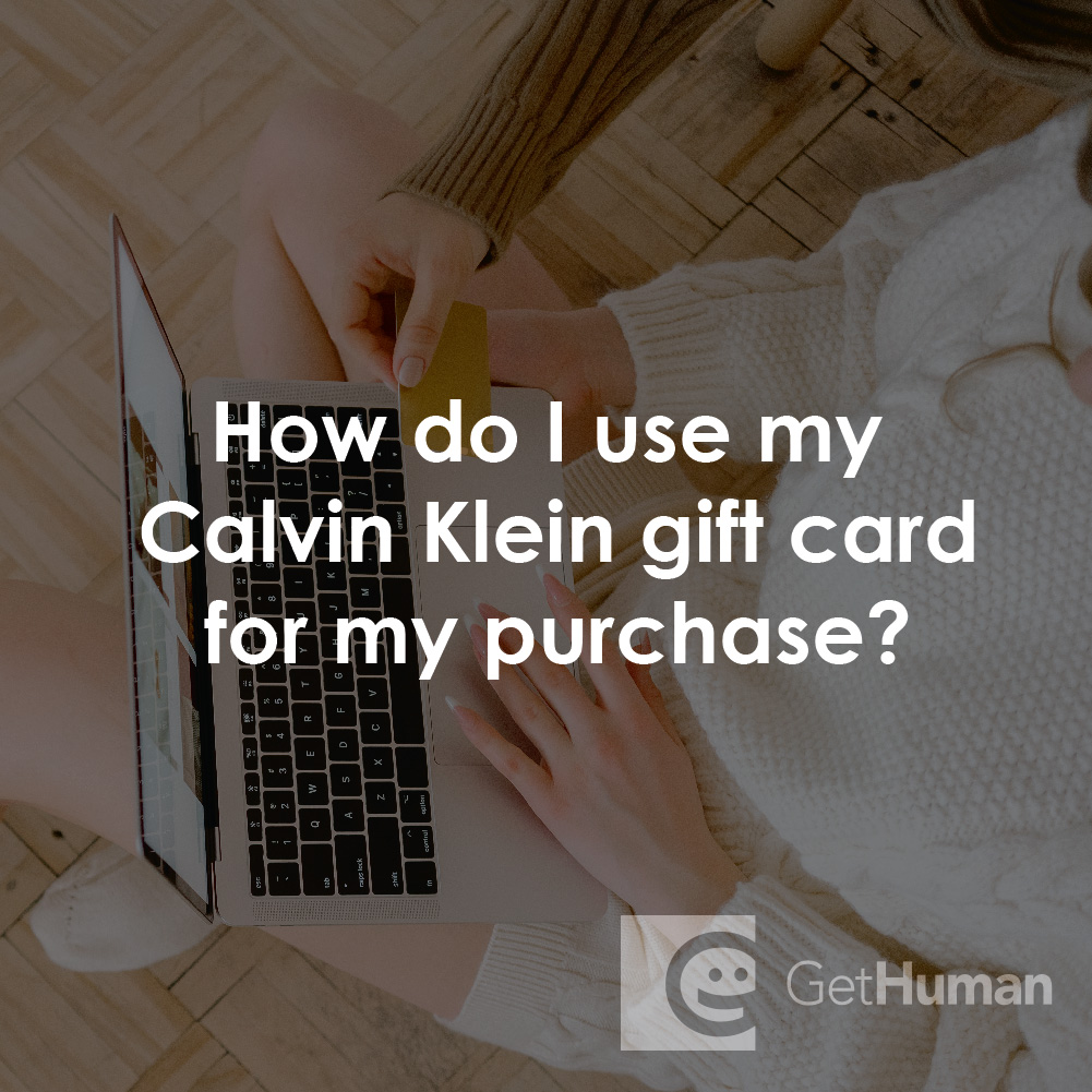How Do I Use My Calvin Klein Gift Card for My Purchase?