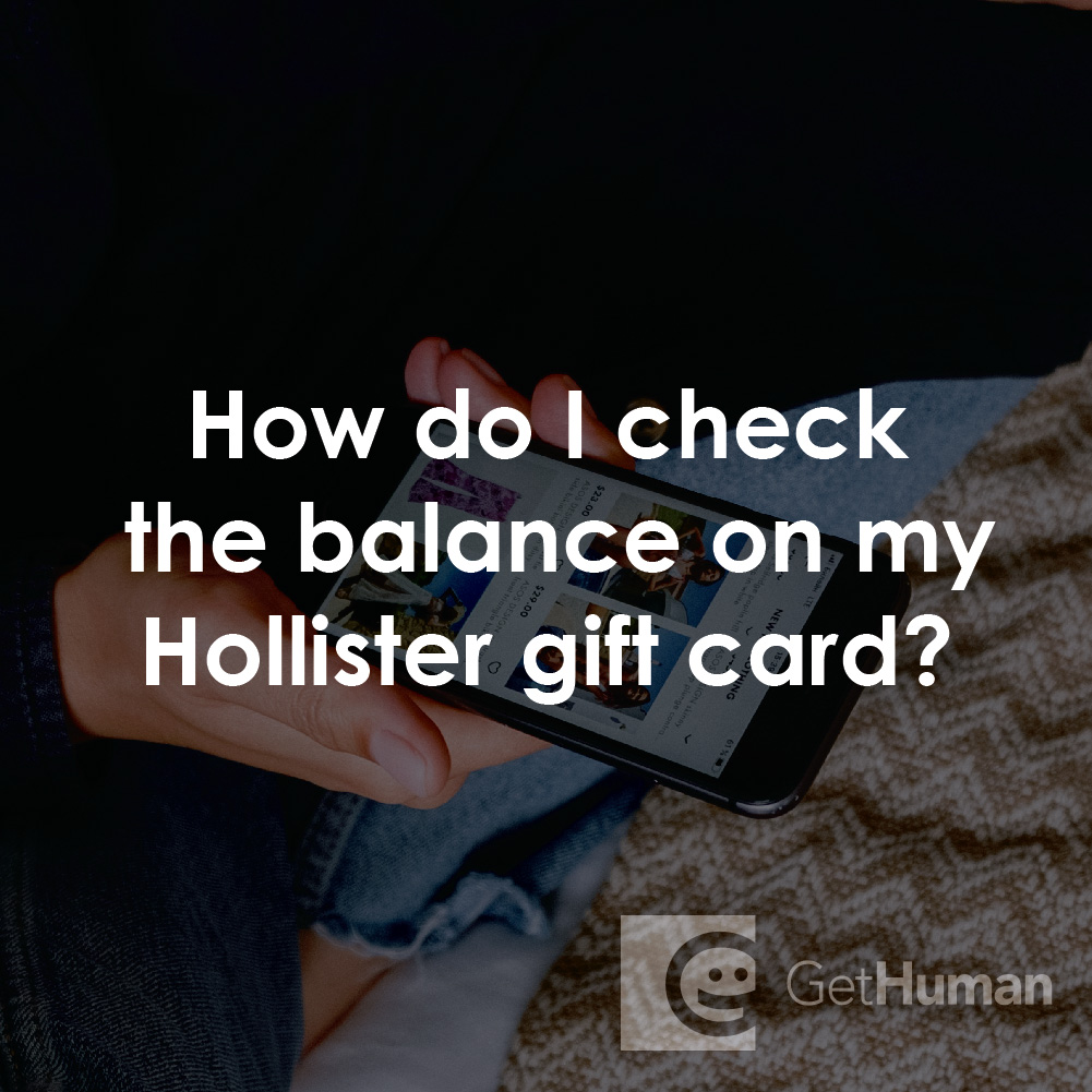 How Do I Check the Balance on My Hollister Gift Card?