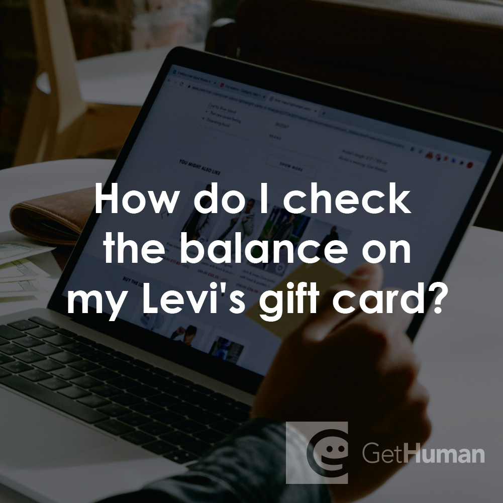 How Do I Check the Balance on My Levi’s Gift Card?