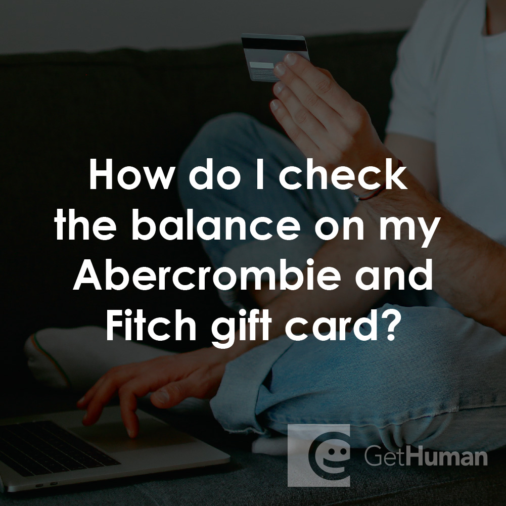 How Do I Check the Balance on My Abercrombie and Fitch Gift Card?