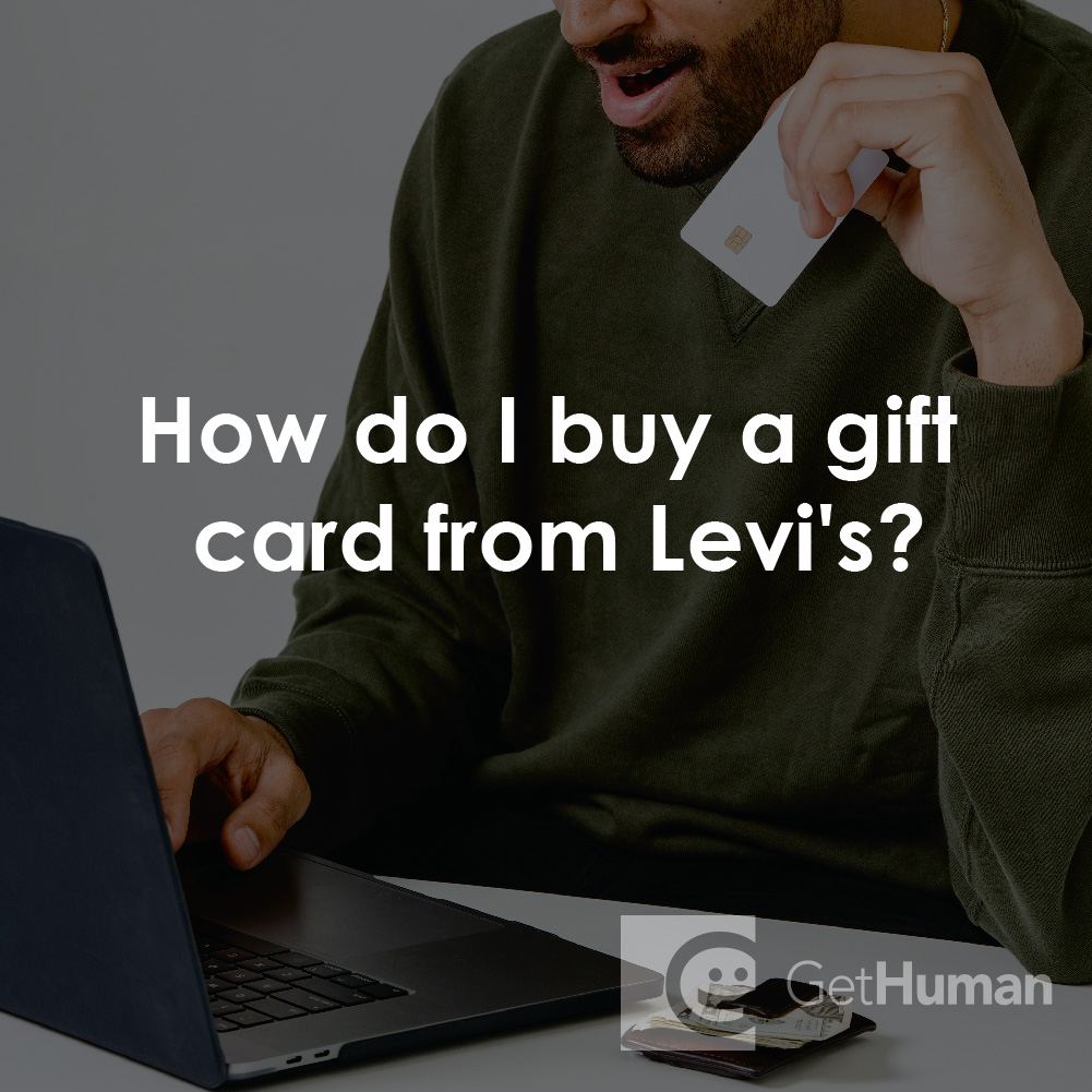 How Do I Buy a Gift Card from Levi's?