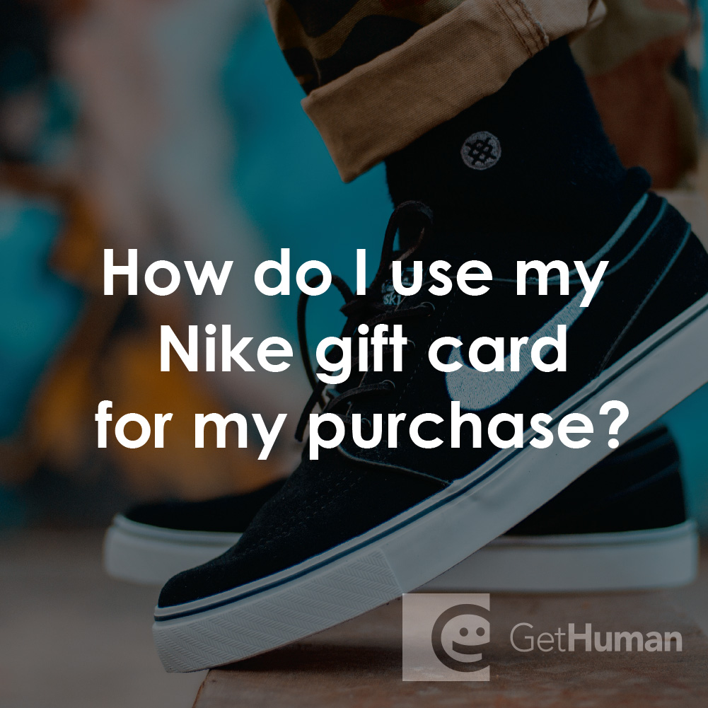 How Do I Use My Nike Gift Card for My Purchase?