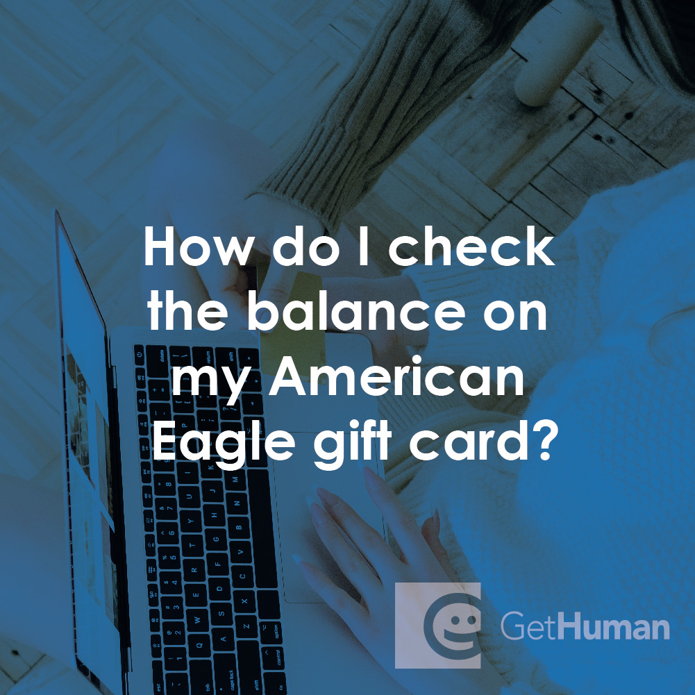 How Do I Check the Balance on My American Eagle Gift Card?