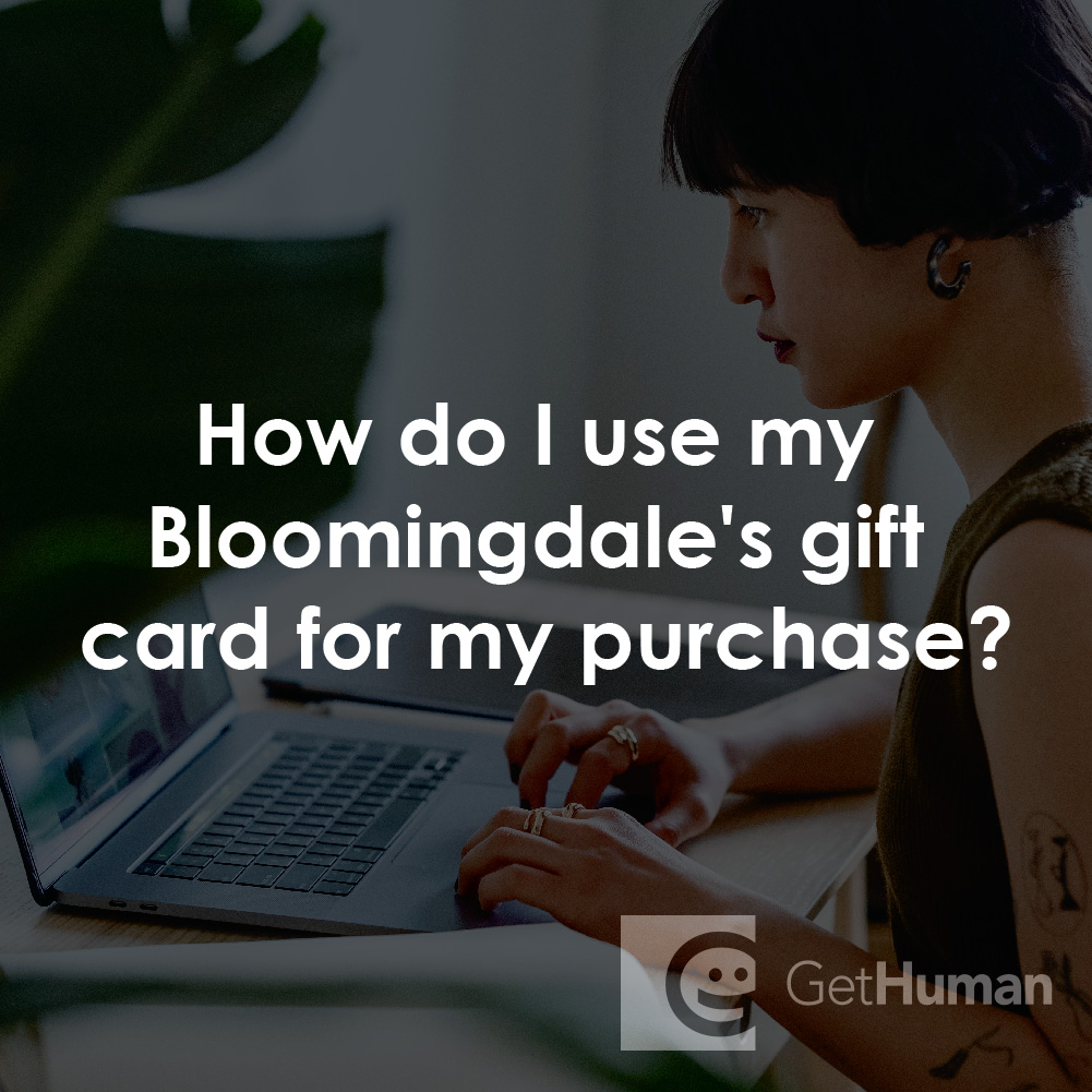 How Do I Use My Bloomingdale’s Gift Card for My Purchase?