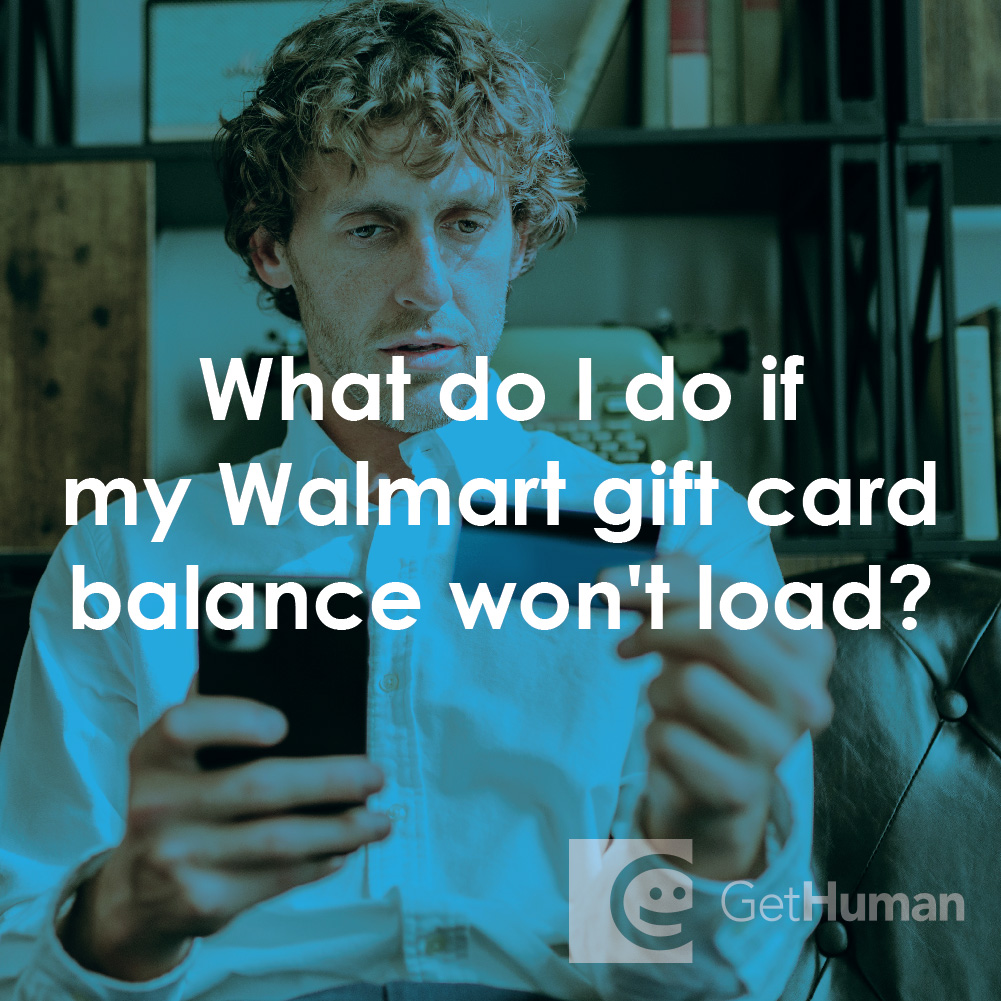 What Do I Do If My WalMart Gift Card Balance Won't Load?