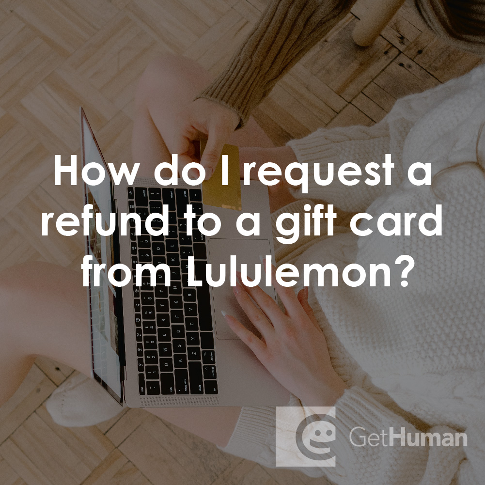 How Do I Request a Refund to a Gift Card from Lululemon?