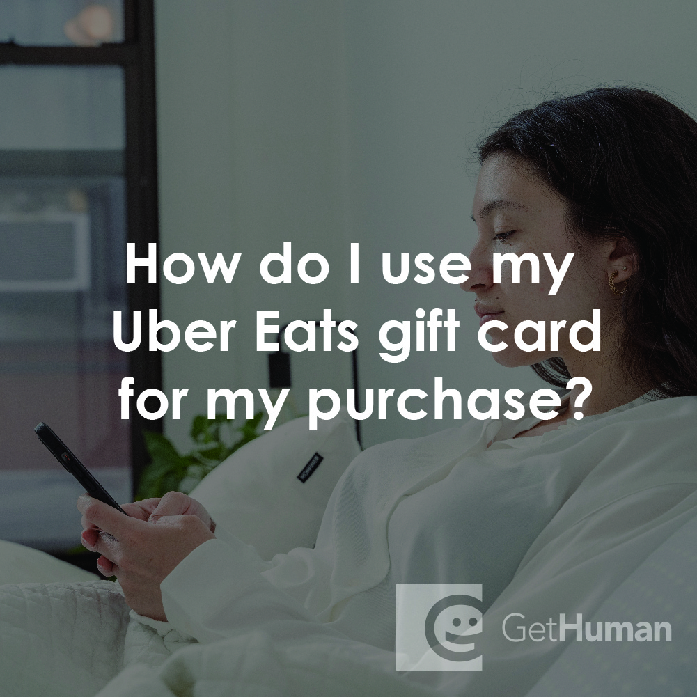 How Do I Use My Uber EATS Gift Card for My Purchase?