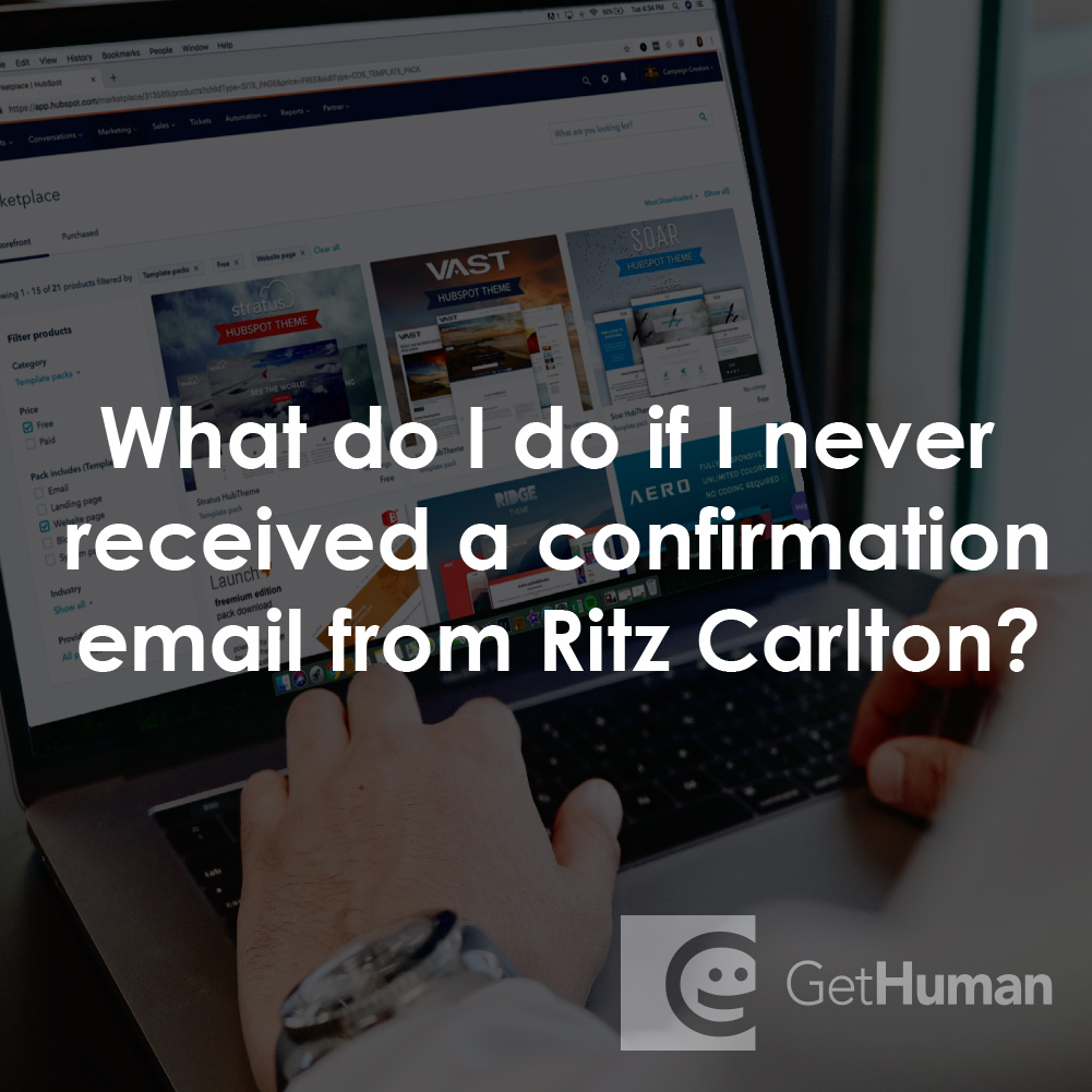 What Do I Do If I Never Received a Confirmation Email from Ritz Carlton?