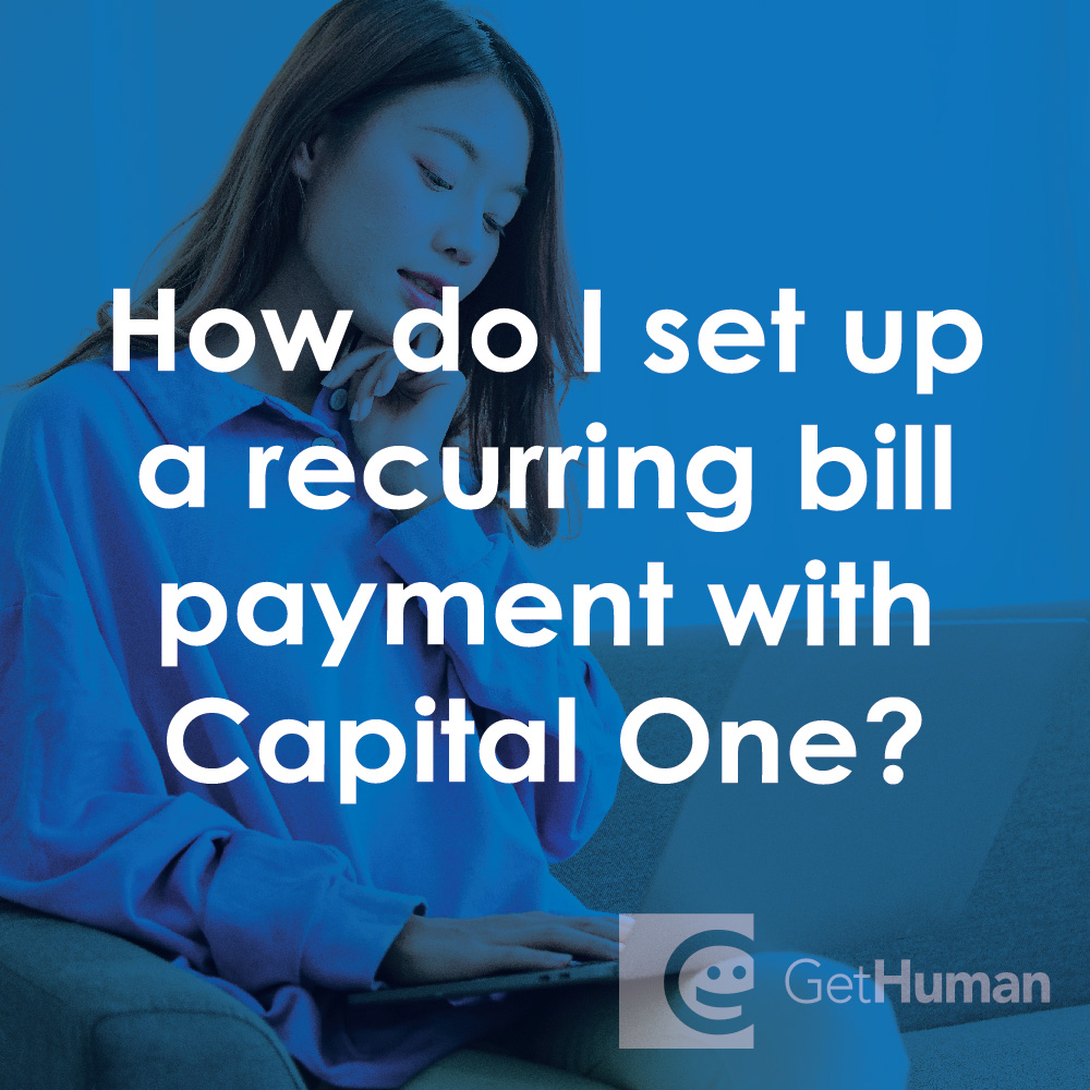 How Do I Set Up a Recurring Bill Payment with Capital One?