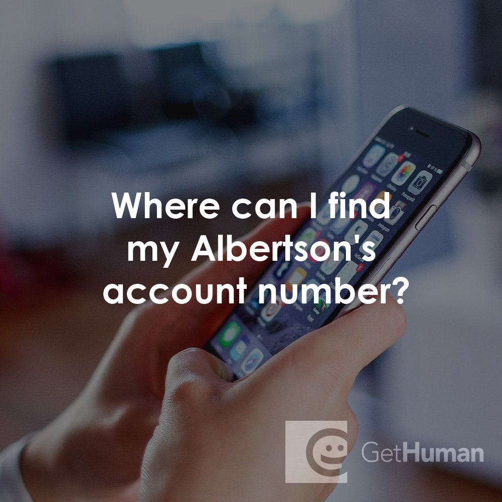 Where Can I Find My Albertsons Account Number?