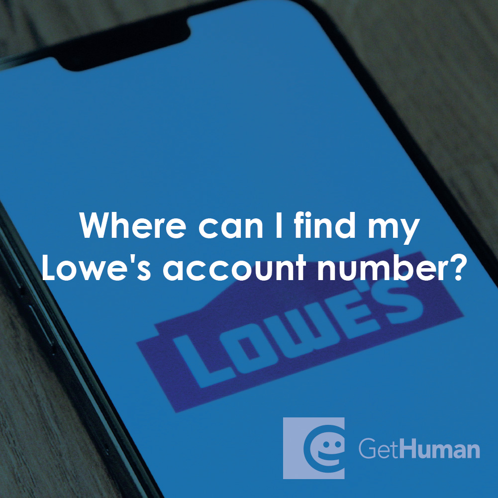 Where Can I Find My Lowe's Account Number?