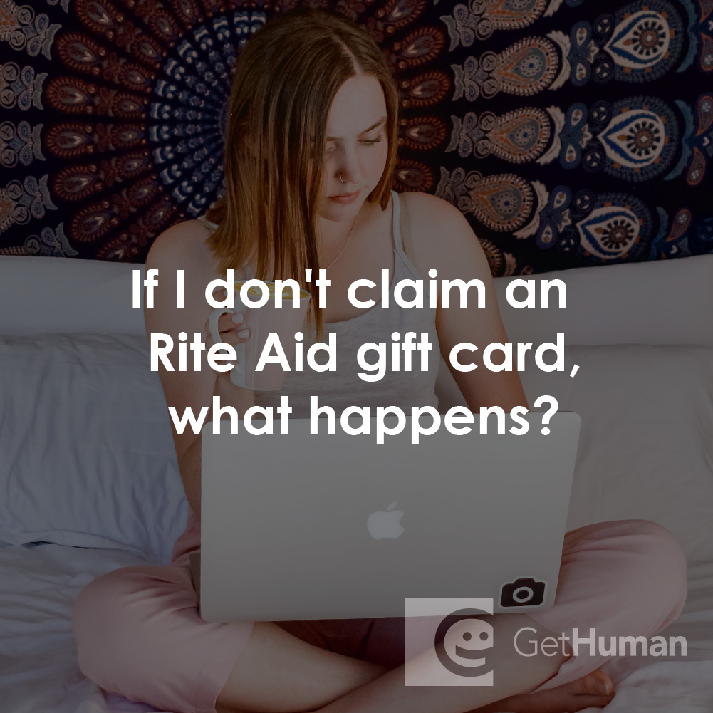 If I Don't Claim a Rite Aid Gift Card, What Happens?